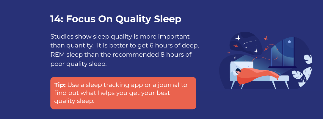 Focus On Getting Quality Sleep