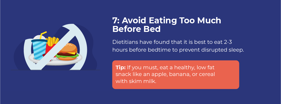 Avoid Eating Too Much Before Bed