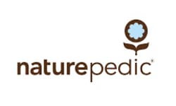 Naturepedic Organic Cotton Classic Seamless 2-Stage Crib Logo Naturepedic Organic Cotton Classic Seamless 2-Stage Crib Logo