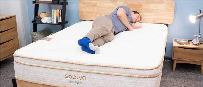 Saatva latex hybrid for side sleepers