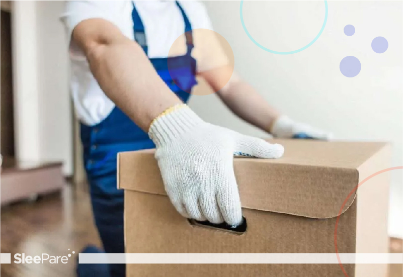 Mlily White glove delivery in progress