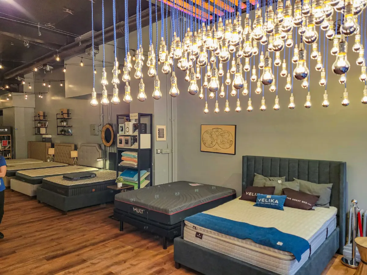 SleePare foam mattress showroom